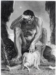 Ulysse échappant au Cyclope Polyphème, gravé par I.G. Walker, 1808